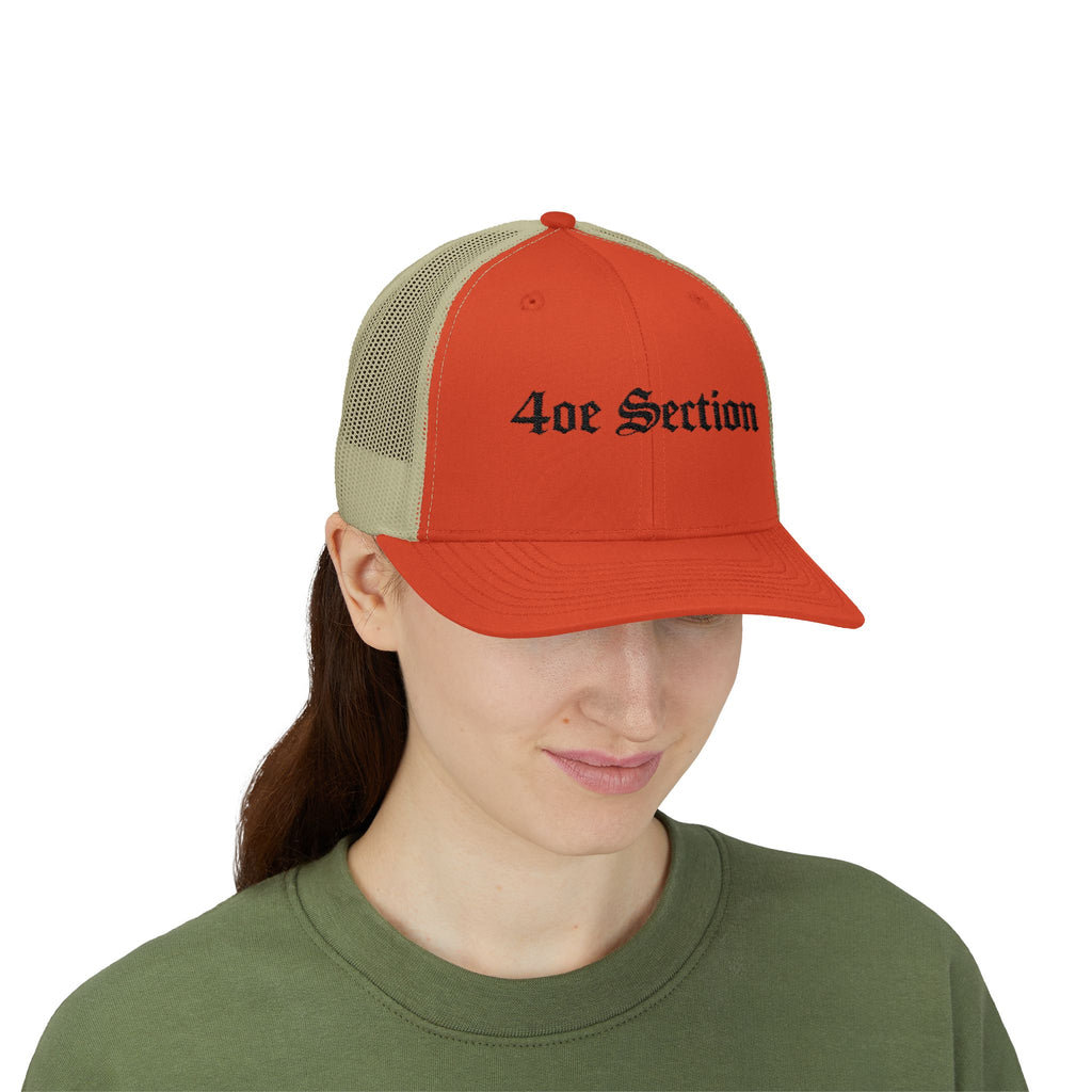 Snapback Trucker Cap 4oe Section
